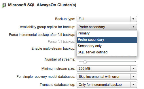 VDP 5.8 SQL Server Always on-backup