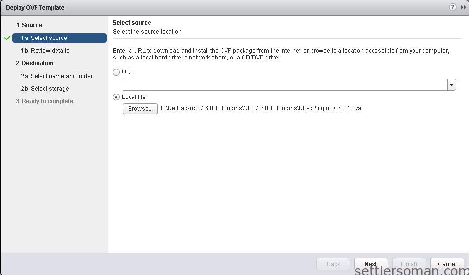 Installing and configuring NetBackup plugin for VMware vCenter 3