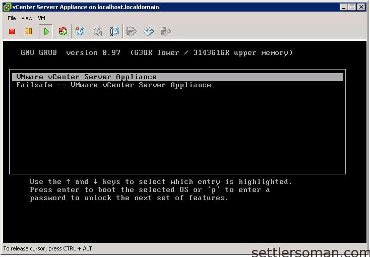 Reset root password on vCenter Appliance 5.5