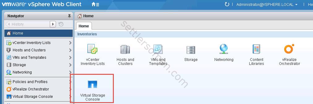 How to configure VMware Virtual Volumes (VVOL) on NetApp to work with vSphere 6 - VSC icon