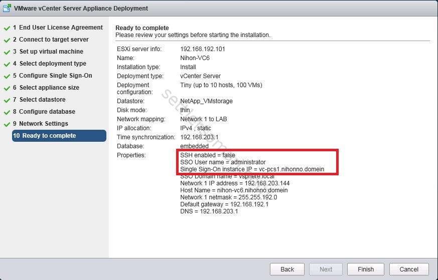 How to deploy the vCenter Server 6 Appliance with an External Platform Services Controller 3