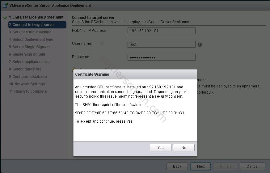 How to deploy the vCenter Server Appliance 6 with an Embedded Platform Services Controller - 5
