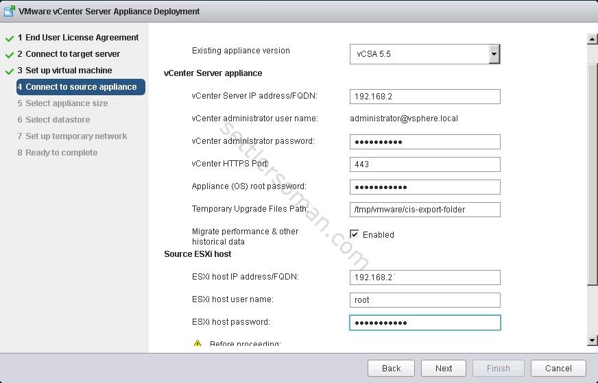 How to upgrade vCenter Appliance 5.1 or 5.5 to VCSA 6.0 5