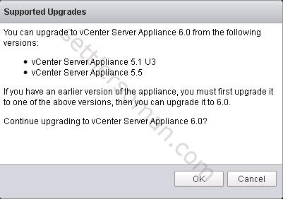 How to upgrade vCenter Appliance 5.1 or 5.5 to VCSA 6.0