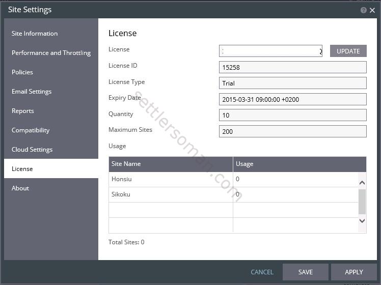 Zerto Virtual Replication 4.0 - Changing the license key
