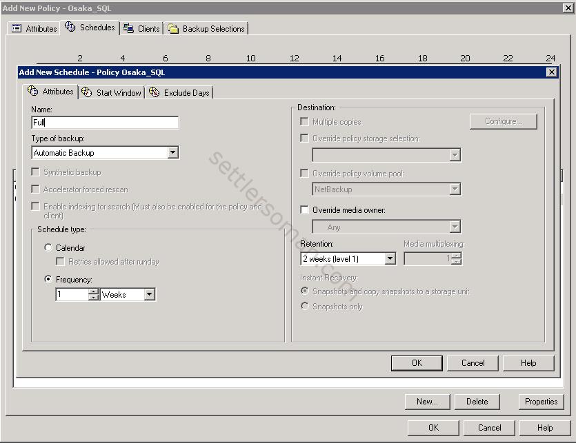 How to configure a NetBackup policy to protect Microsoft SQL databases 10