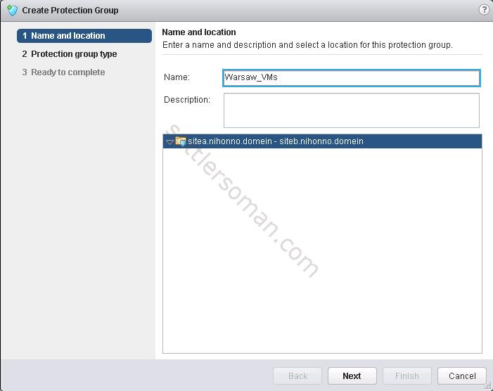 How to configure Protection Group SRM 2