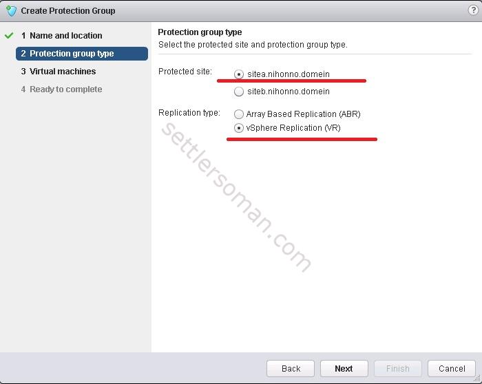 How to configure Protection Group SRM 3