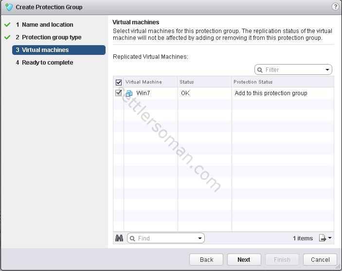 How to configure Protection Group SRM 4