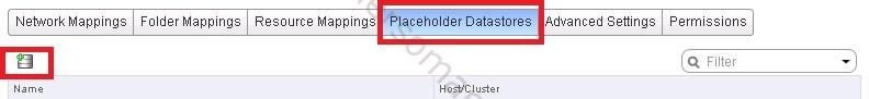 How to configure placeholder datastore 1