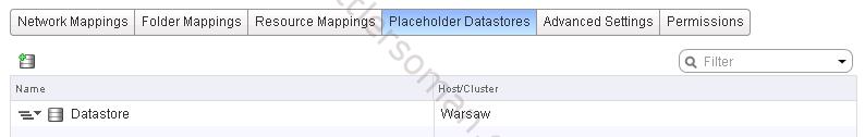 How to configure placeholder datastore 3