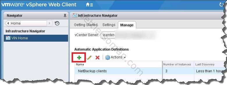 How to configure vRealize Infrastructure Navigator Application definition 1