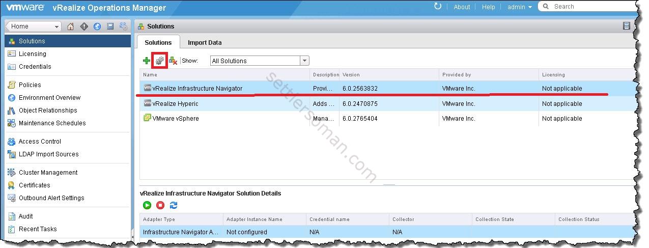 How to integrate vRealize Infrastructure Navigator with vROps 4