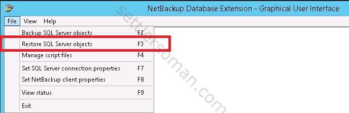 How to restore Microsoft SQL databases using NetBackup a