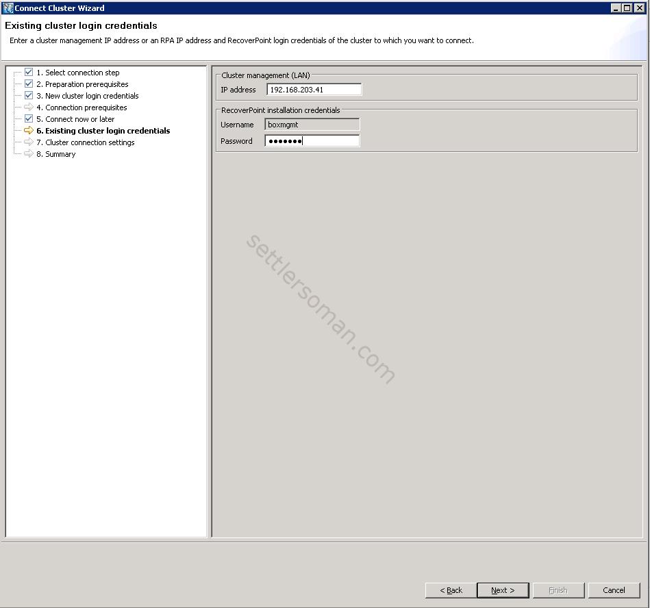 EMC RecoverPoint for Virtual Machines Part 3: Connect vRPA Clusters 7
