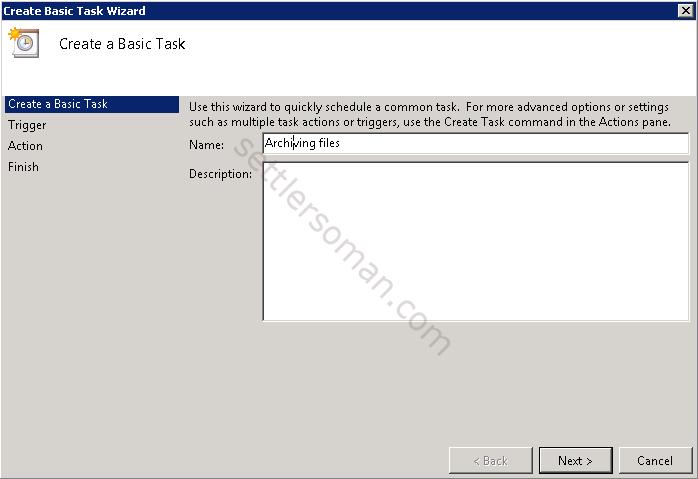 How to archive files using a NetBackup policy Windows task 2
