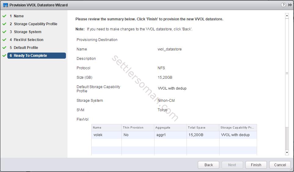 Provisioning Virtual Volumes VVOLs on NetApp Clustered Data ONTAP and vSphere 6 - 7