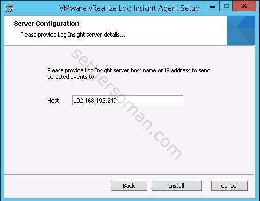 vRealize Log Insight overview: agent on Windows