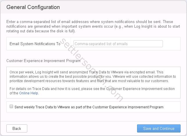 vRealize Log Insight overview: configuration 6