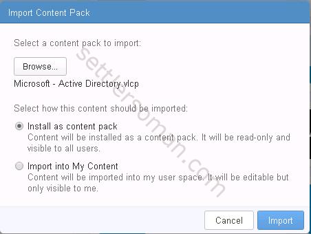 vRealize Log Insight overview: install content pack manually 2