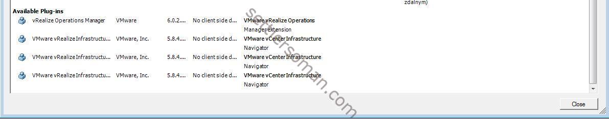 How to clean up vCenter Server from unused plugins - vSphere Client