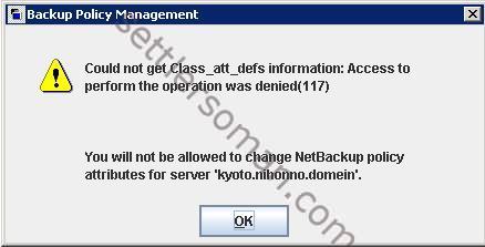 How to configure NetBackup Access Control (NBAC) Example