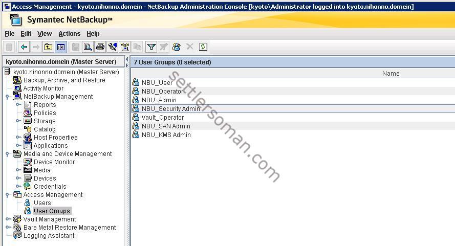 How to configure NetBackup Access Control (NBAC) Permissions