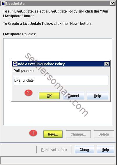 How to configure NetBackup LiveUpdate policy 2