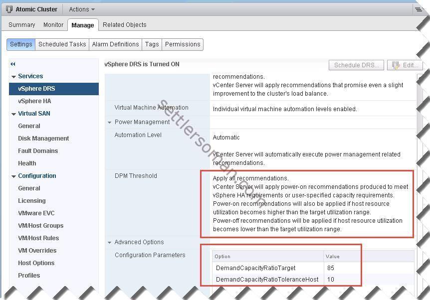VMware vCenter Distributed Power Management (DPM) - lab config