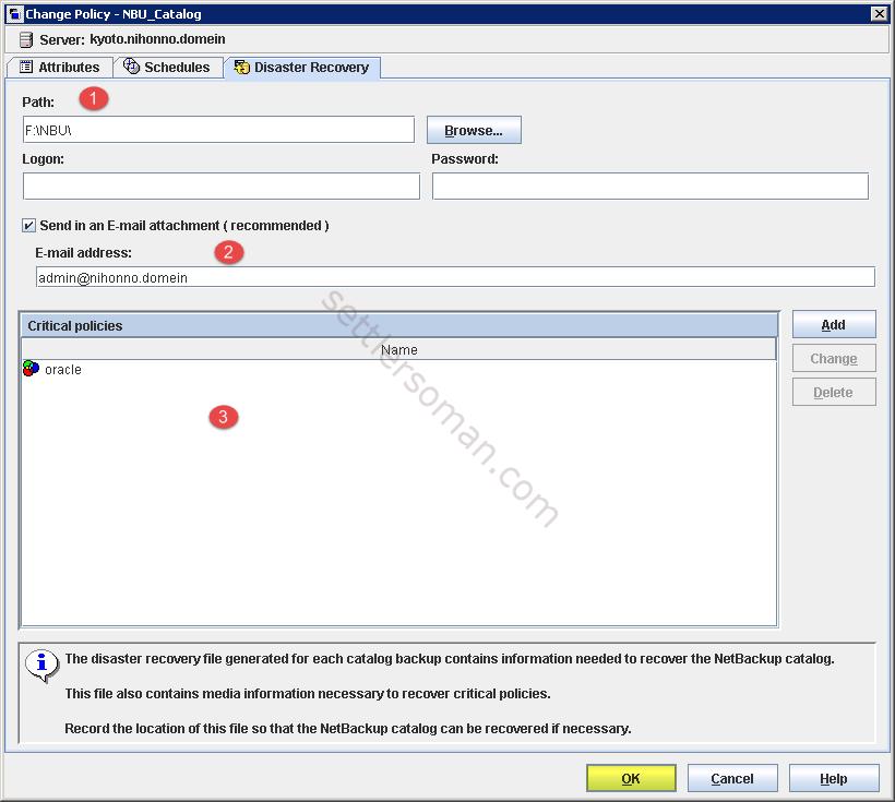 How to configure a backup policy to protect NetBackup Catalog 7