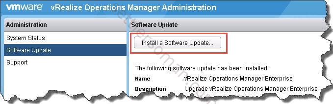 How to patch or upgrade VMware vRealize Operations Manager (vROps) step 1