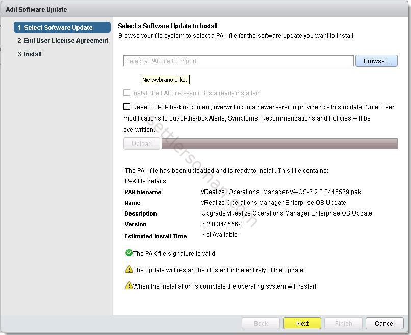 How to patch or upgrade VMware vRealize Operations Manager (vROps) step 3