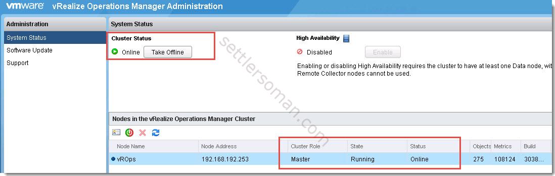 How to patch or upgrade VMware vRealize Operations Manager (vROps) step 4