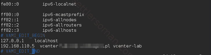 How to change vCenter Appliance (VCSA) 6.x IP Address 7