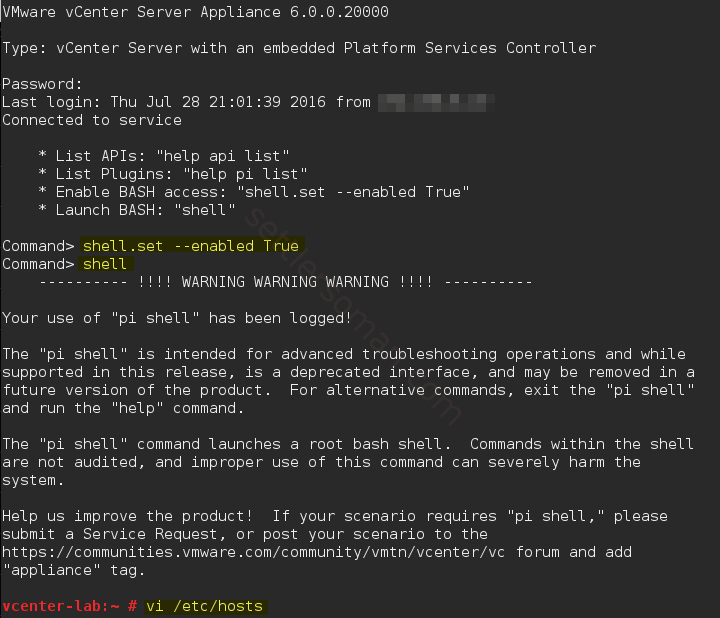 How to change vCenter Appliance (VCSA) 6.x IP Address 8