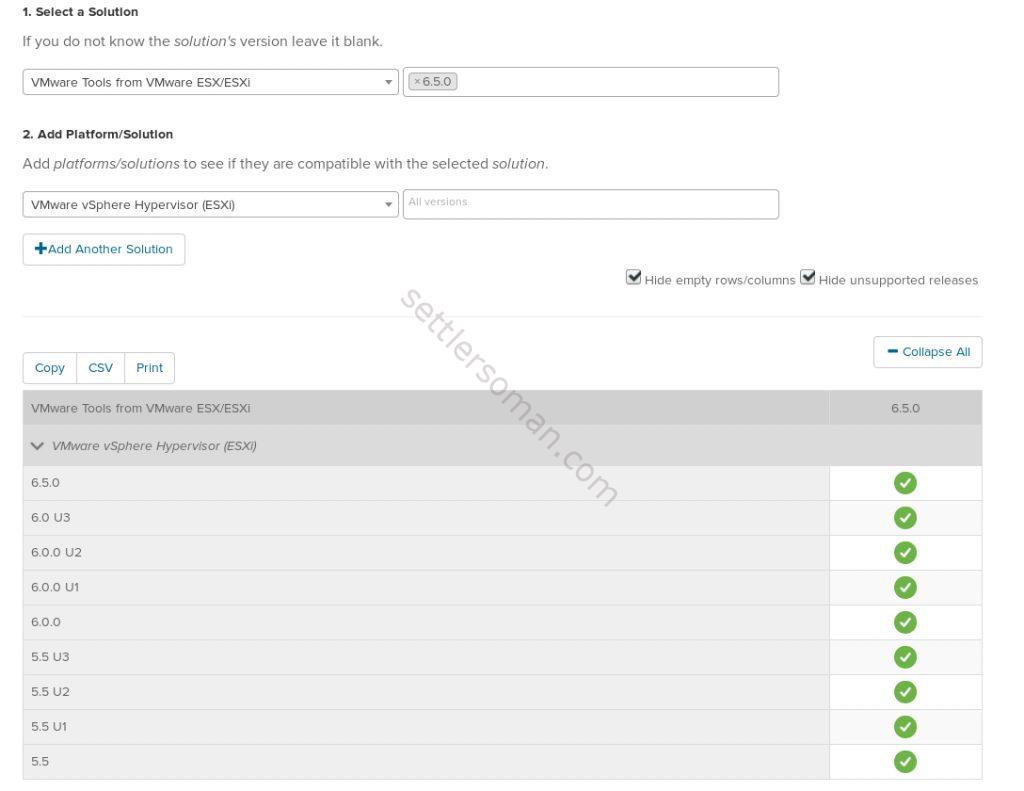 Mixed version of ESXi hosts in the vSphere cluster - VMware Tools